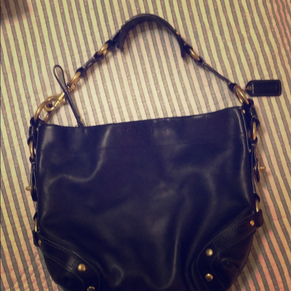 Coach Black Hobo Purse